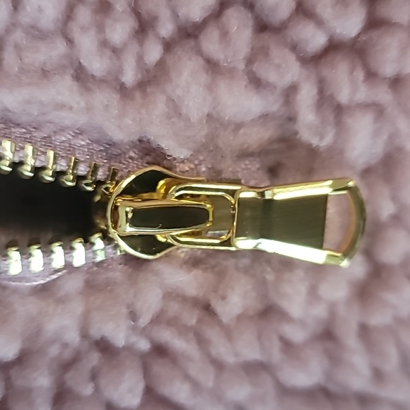 Varley Sherpa Cropped Jacket 1/4 Zip Front Trendy Soft and Cozy SZ S - Picture 10 of 14